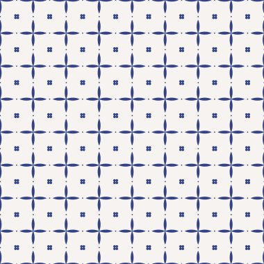 Tek renkli geometrik vintage desen