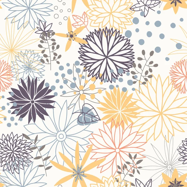 Seamless floral pattern — Stock Vector