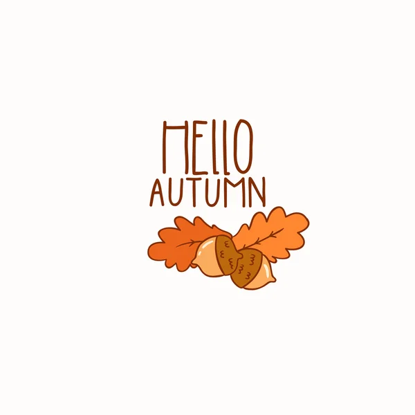 Autumn greeting card — Stock Vector