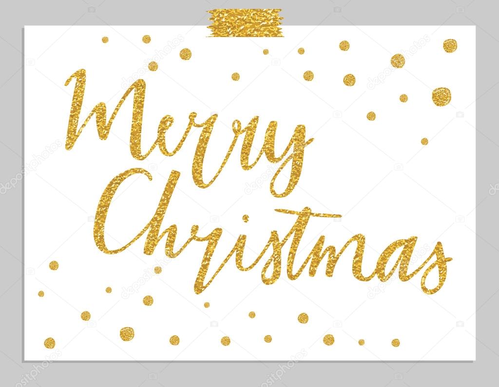Merry Christmas typography card