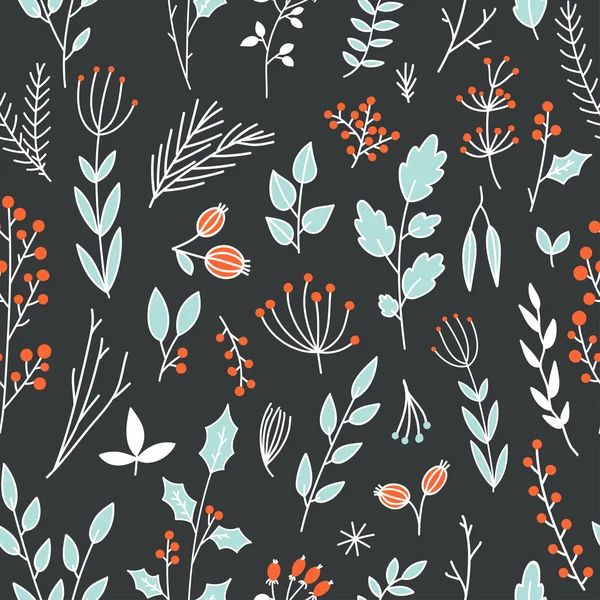 Motif floral sans couture — Image vectorielle