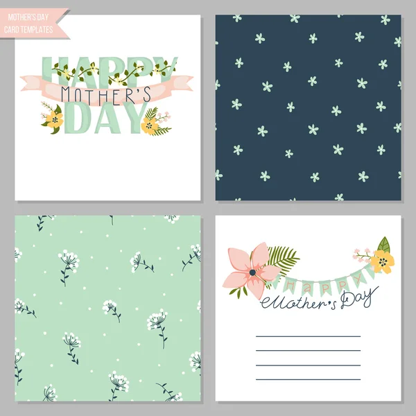 Mother's day postcards collection — Stock Vector