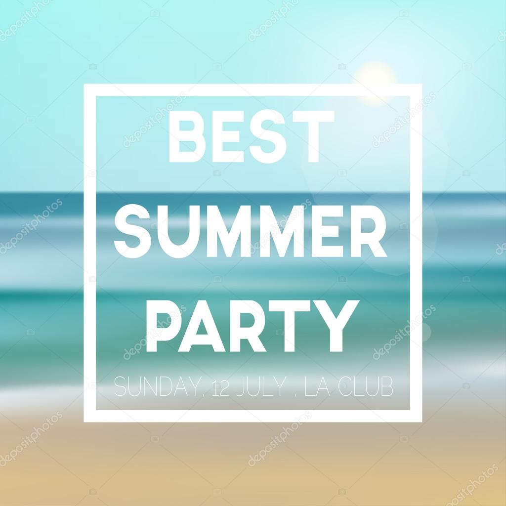summer party invitation template stock vector artnis 89541774