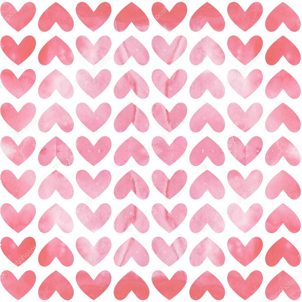 Pink  hearts seamless pattern