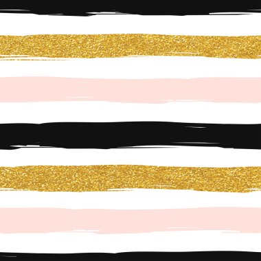 striped gold rose pattern