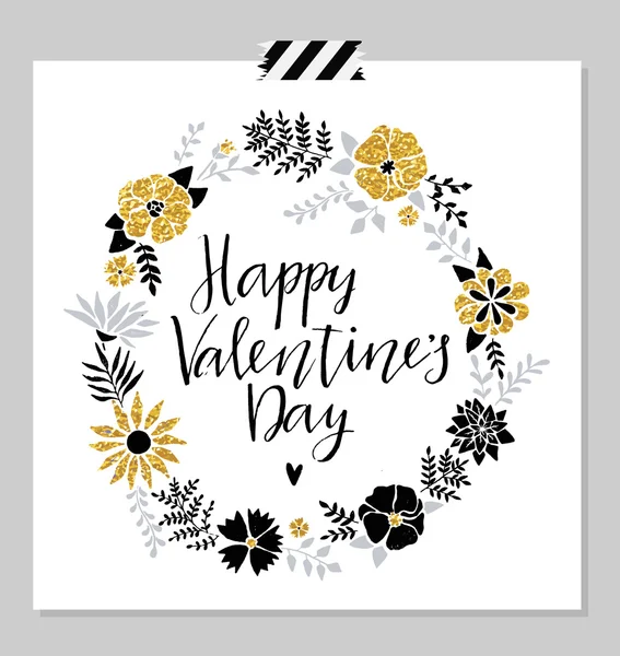 Stylish holiday card with love theme