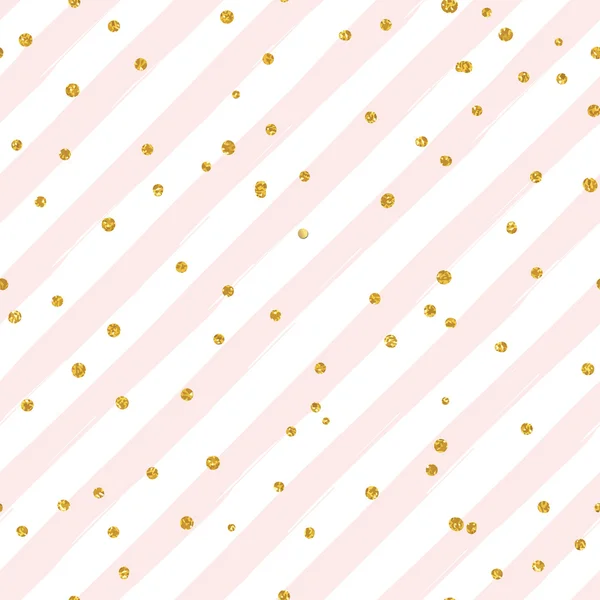 Gold glittering confetti pattern — 스톡 벡터