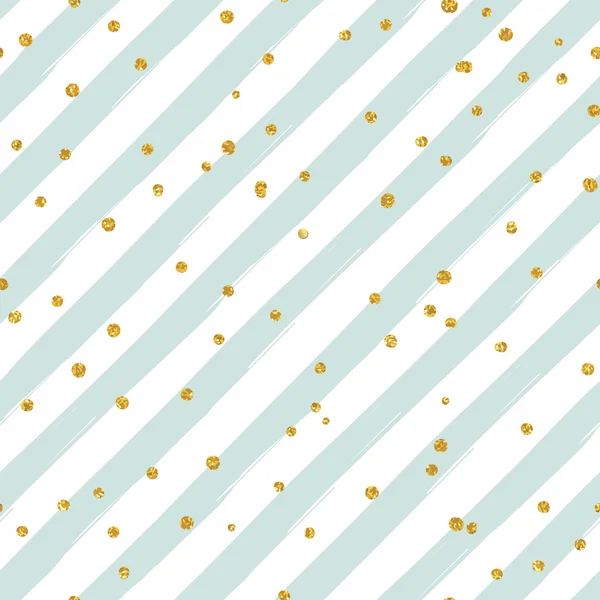 Gullglitrende konfetti-mønster – stockvektor