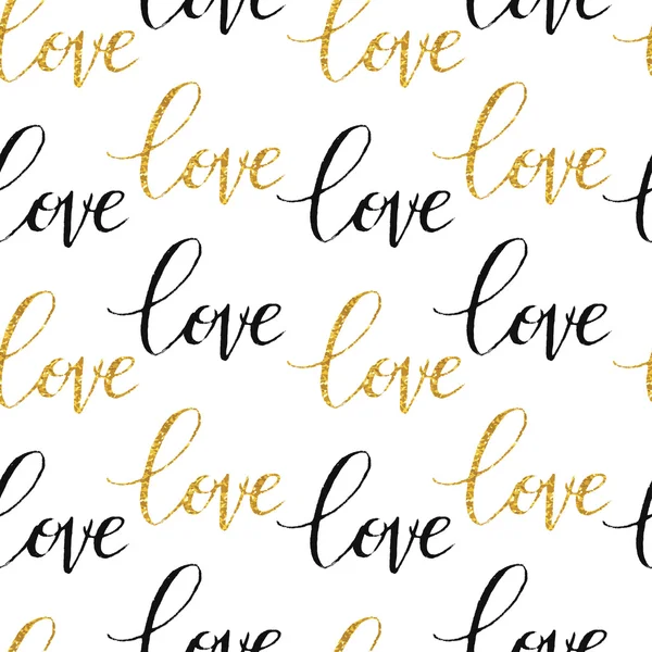 Älska handskrivna bokstäver — Stock vektor