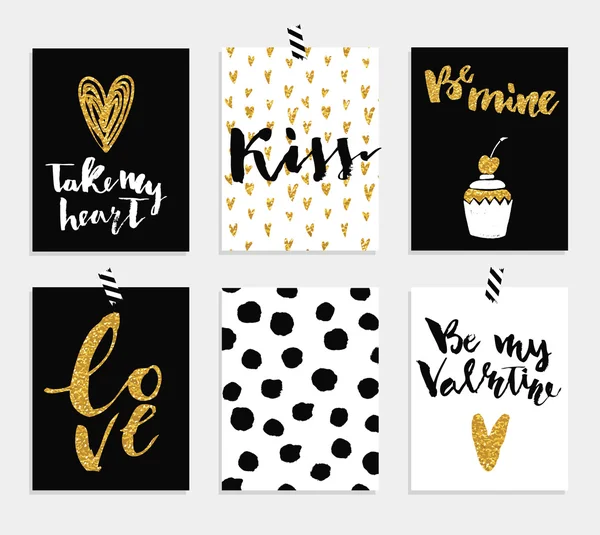 Valentines day cards collection — Stock Vector