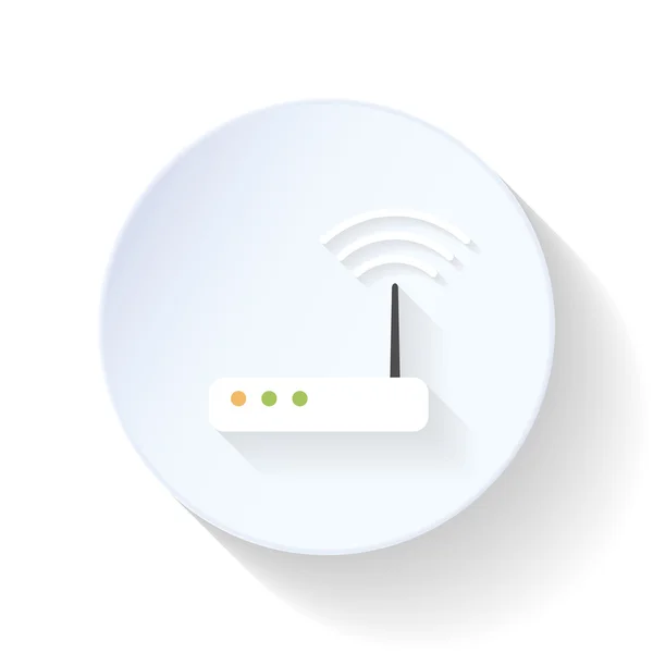 Router flat icon — Stock Vector