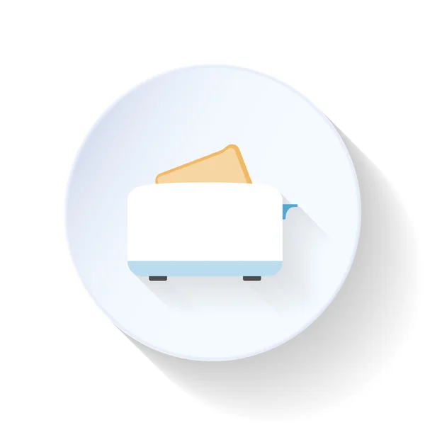 Toaster flat icon — Stock Vector