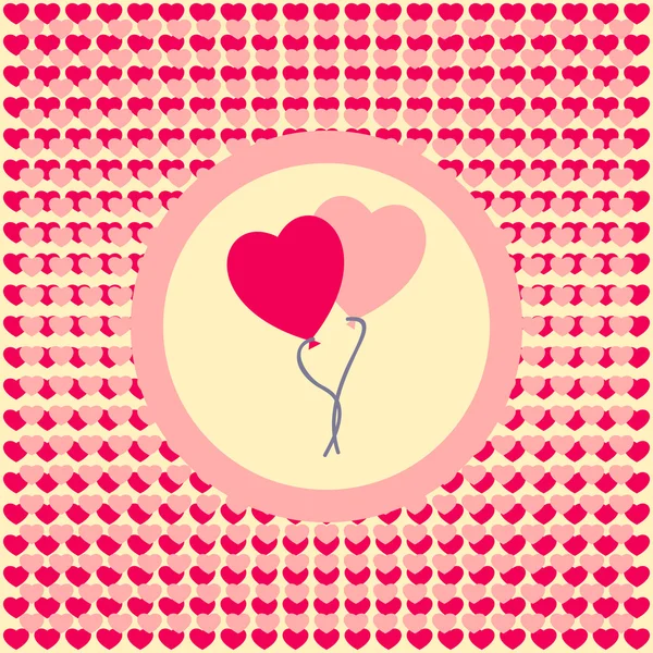 Love ballons for Valentine's Day — Stock Vector