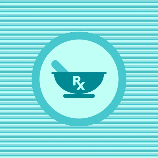 RX kleur platte pictogram — Stockvector