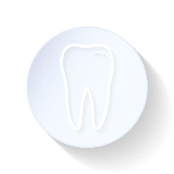 牙齿的细线图标 — 图库矢量图片
