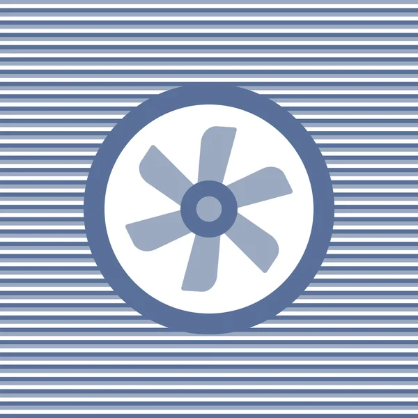 Icono plano de color del ventilador de refrigeración — Archivo Imágenes Vectoriales