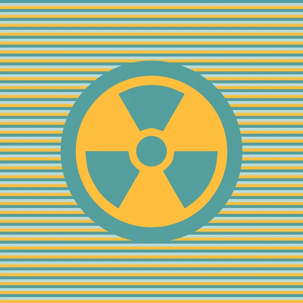 Radiation color flat icon — Stock Vector