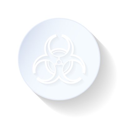 Biohazard ince çizgiler simgesi