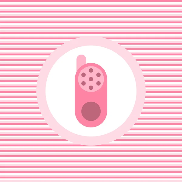 Babymonitor Farbe flaches Symbol — Stockvektor