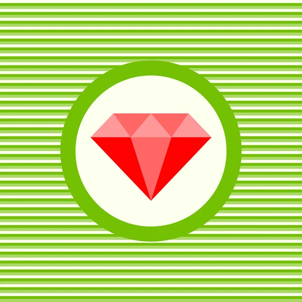 Піктограма плоского кольору RubyName — стоковий вектор