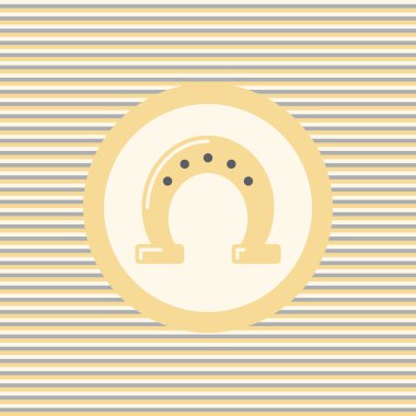 At nalı renk düz simgesi