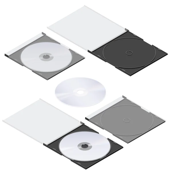 Kompaktní disk izometrické podrobný soubor Vektorová Grafika