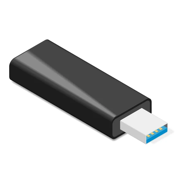 USB flash karty ikona izometryczny — Wektor stockowy