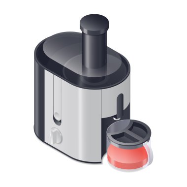 Juicer detailed isometric icon clipart