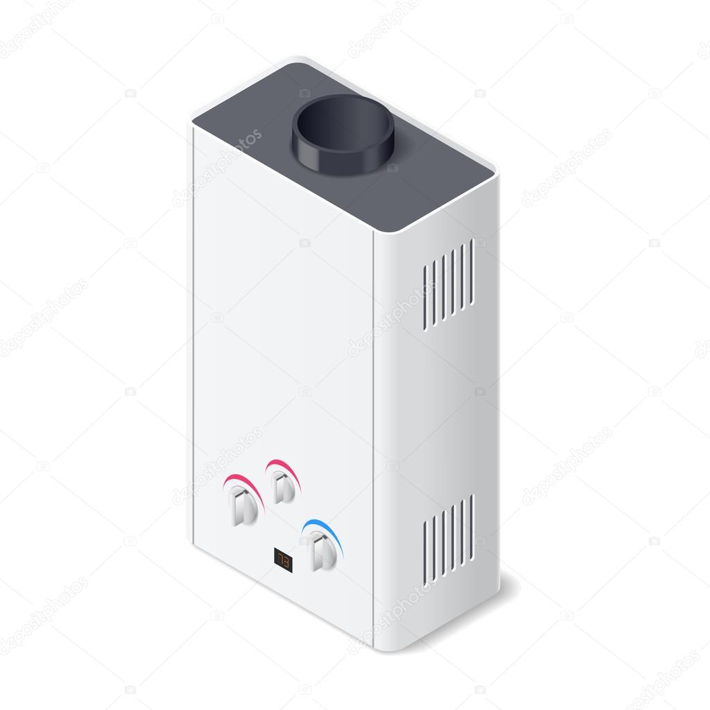 Boiler isometric icon