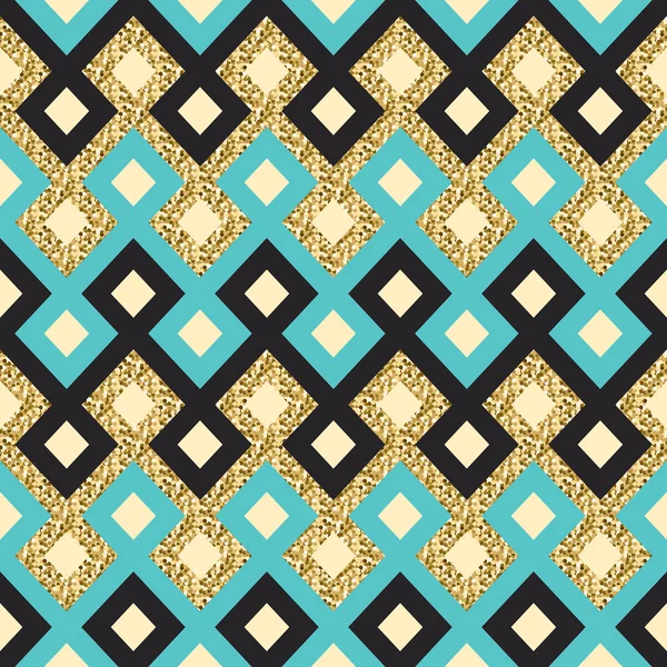 Gyllene traditionella arabiska mönster — Stock vektor