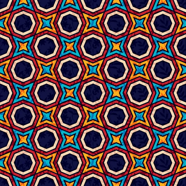 Motif géométrique arabe vectoriel sans couture — Image vectorielle