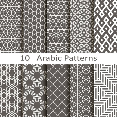 Set of ten Arabic patterns