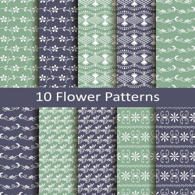 On çiçek desenleri