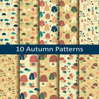 On sonbahar desenleri