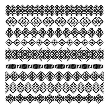 dokuz etnik dekoratif elemanları tasarım