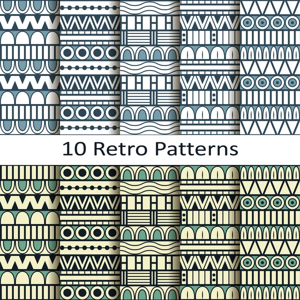 组十复古模式 — 图库矢量图片