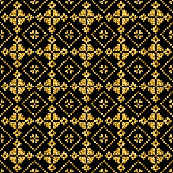 Goldenes modernes geometrisches Muster — Stockvektor