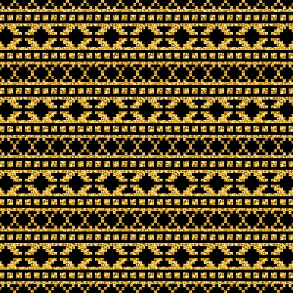 Golden modern geometric pattern — Stock Vector