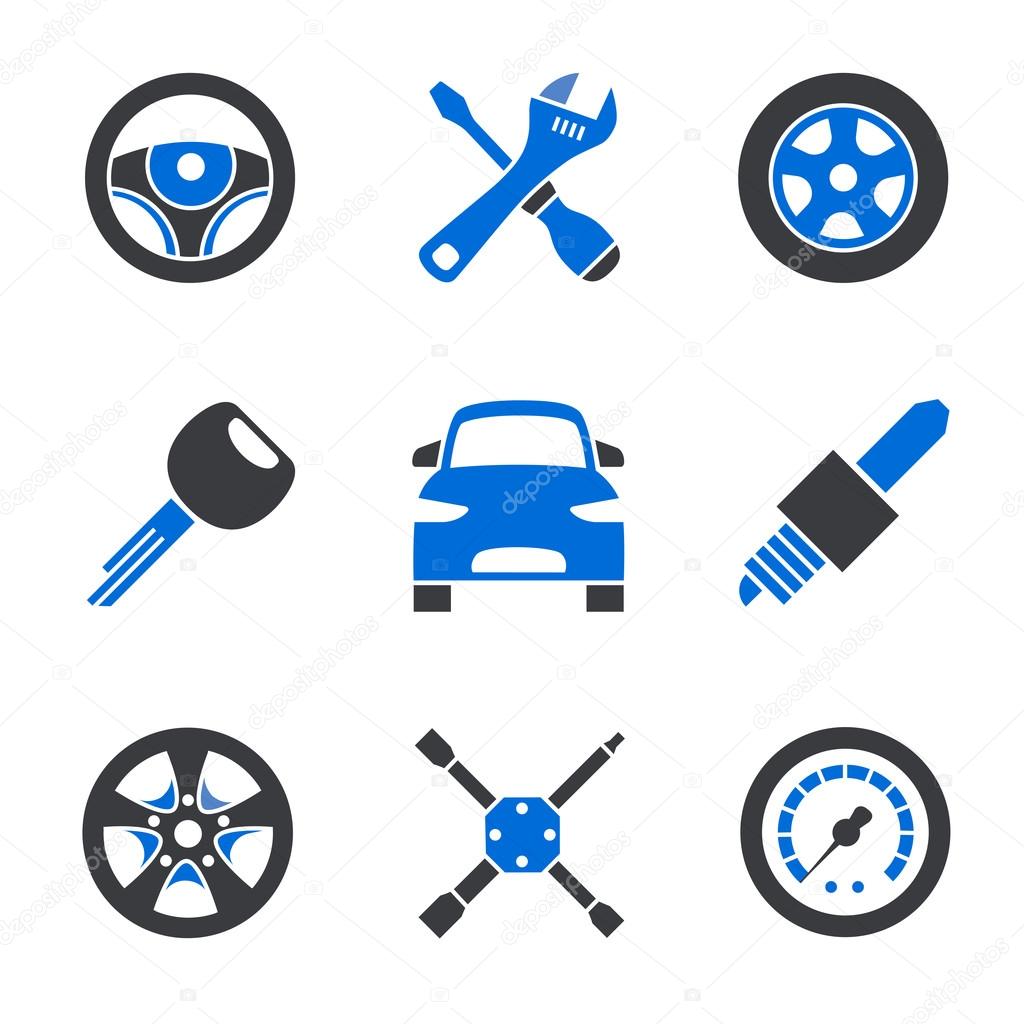 Car service icons