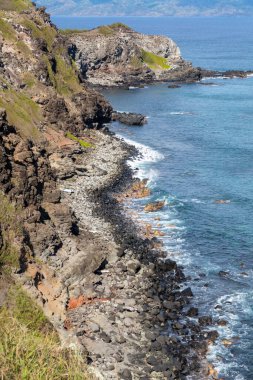 Hana yolu boyunca sahil.