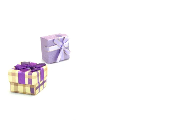 Two Gift Boxes Isolated On White Background — Stock Photo, Image