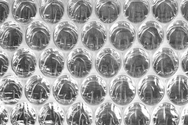 Bílé bubliny zábal, balení nebo vzduchový polštář Film abstraktní poza — Stock fotografie