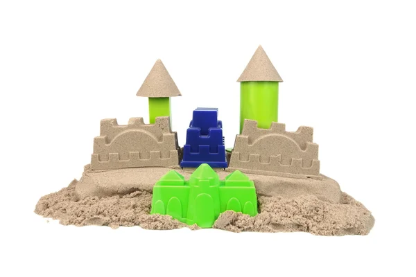 Sand Castle Isolated On White Background