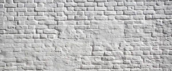 Wit Gepleisterd Bakstenen Muur Achtergrond Textuur Met Ruimte Voor Tekst — Stockfoto