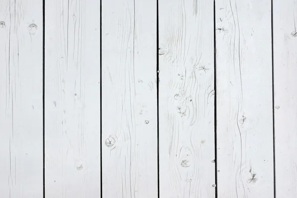 White Wood Planks Panel Blank Signboard Empty Bulletin Board Vintage — Stock Photo, Image