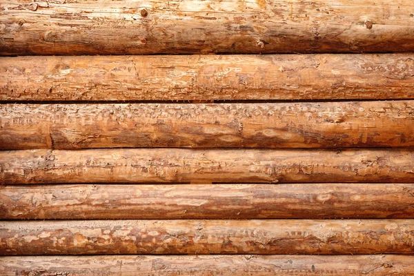 Log Cabine Celeiro Não Pintado Parede Descascada Texturizado Fundo Horizontal — Fotografia de Stock