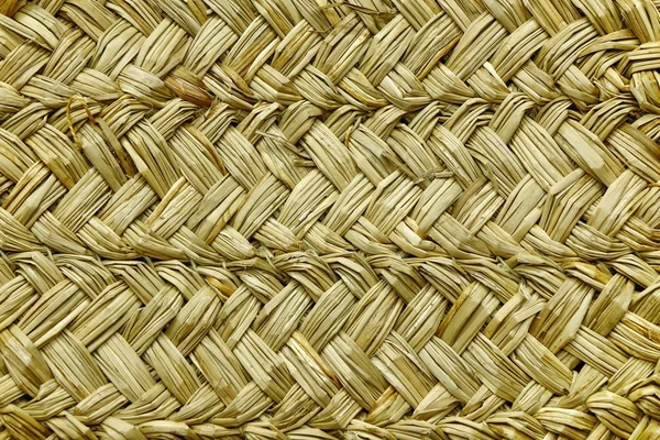 Wicker Rough Straw Background Texture Closeup Horizontal Image — Stock Photo, Image