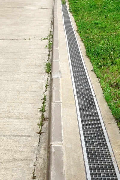 Concrete Driveway And Drain System