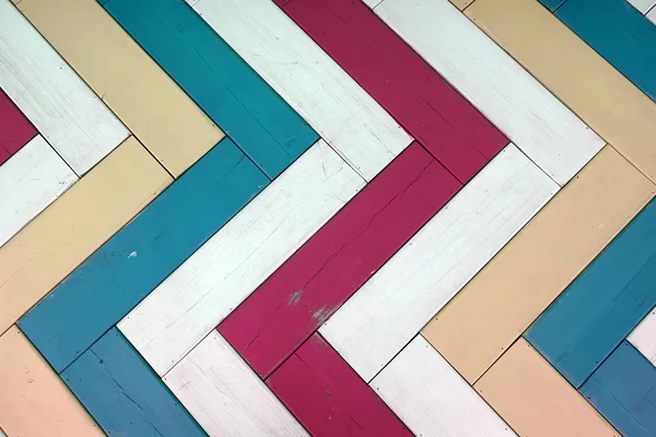 Holz mehrfarbige Platte Hintergrund oder Textur mit Fischgrat — Stockfoto
