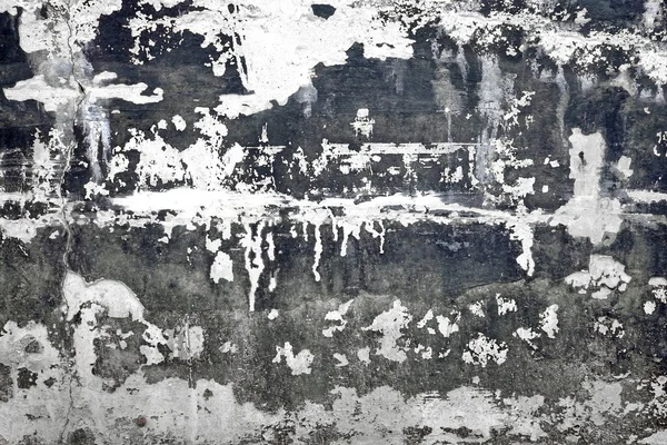 Mur en béton noir et blanc avec couche de plâtre endommagée Backgro — Photo